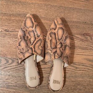 Paige snake embossed slides